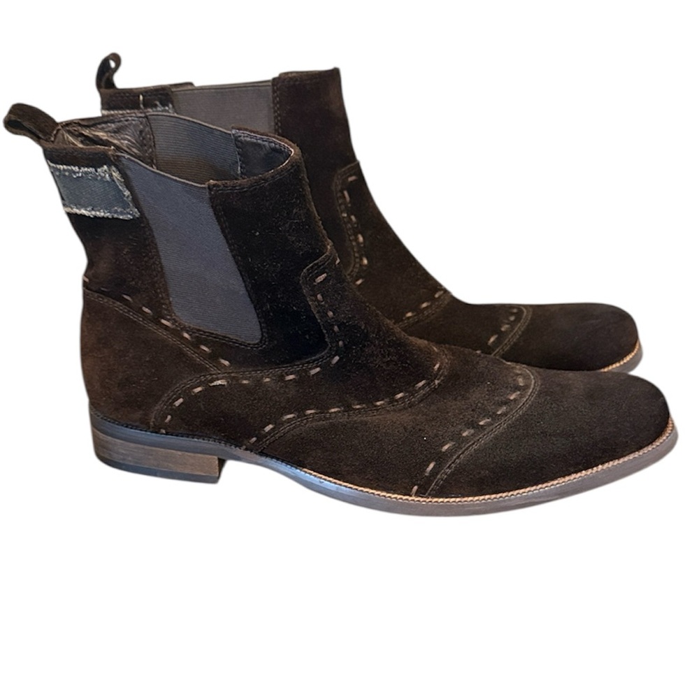 RJ Colt Frankly Chelsea Men's‎ Brown Suede Boot Size 8.5